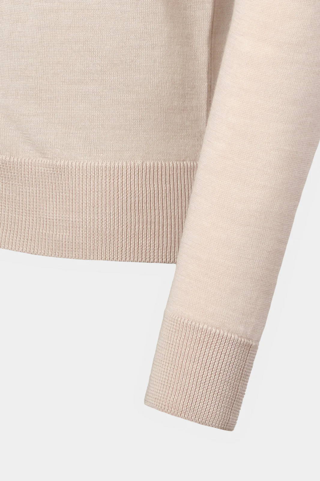 Pull col V - Beige - Image 3