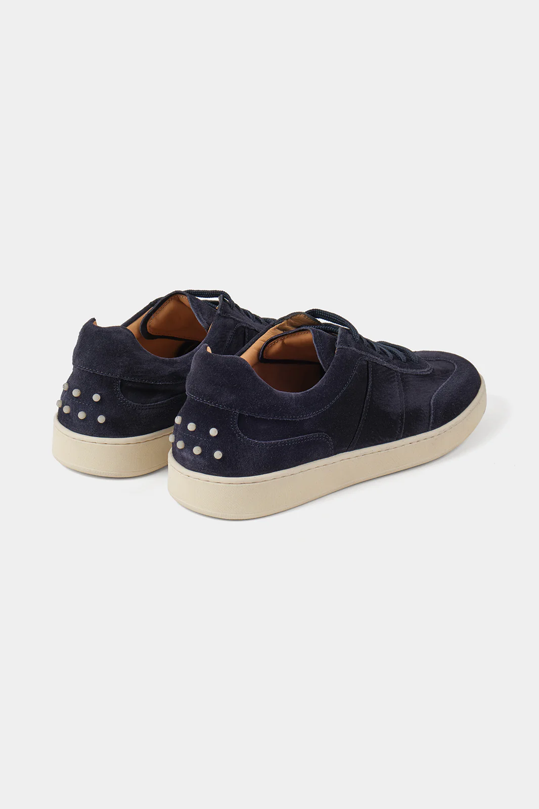 Sneakers en peau à picots - Bleu - Image 3
