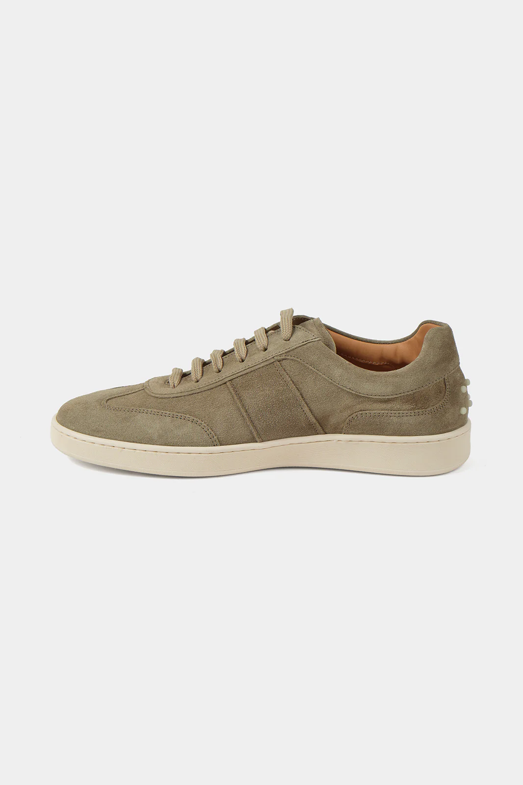 Sneakers en peau à picots - Taupe - Image 4