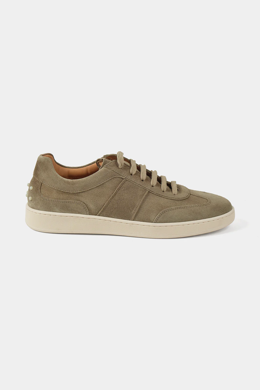 Sneakers en peau à picots - Taupe - Image 5