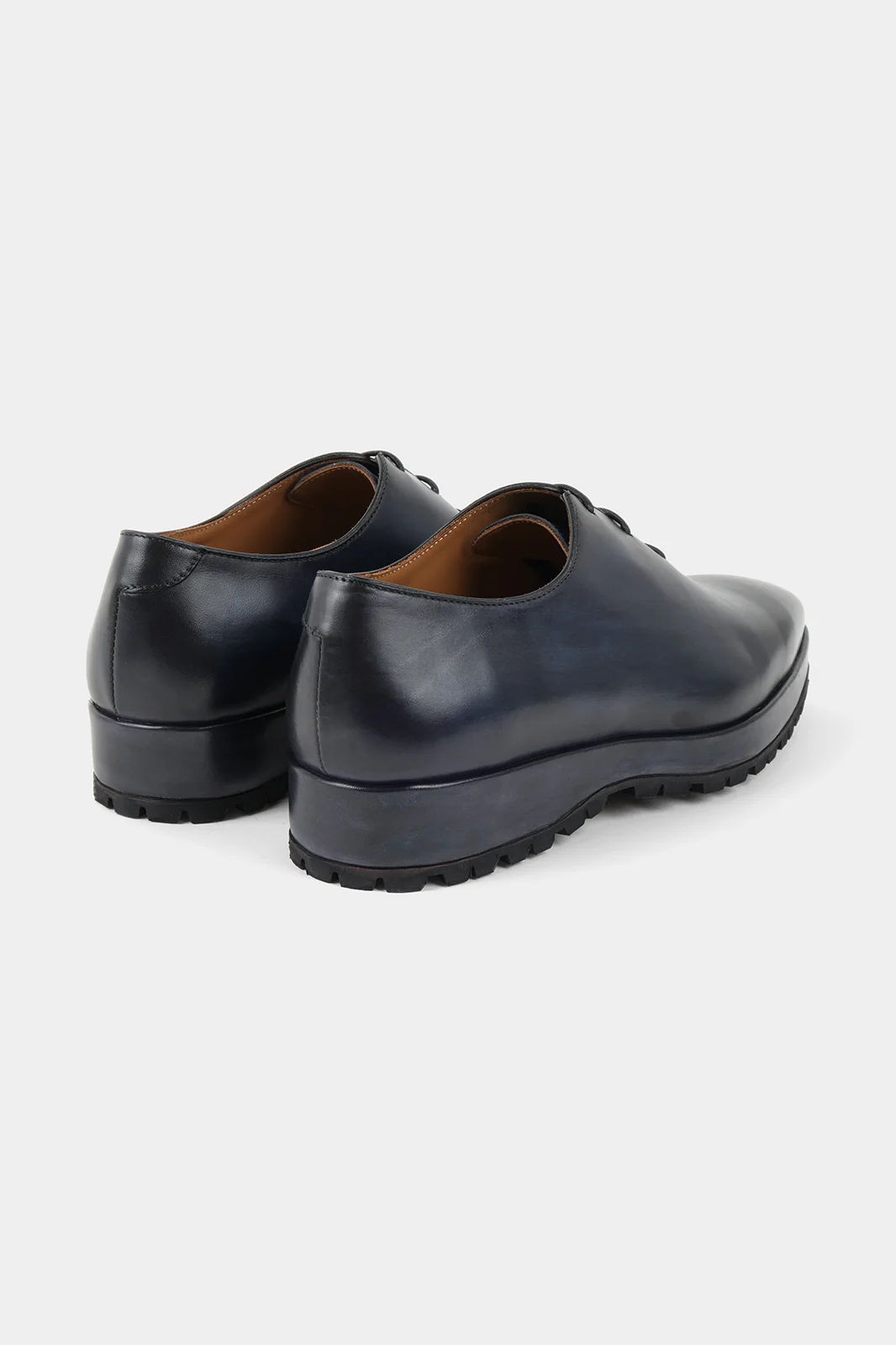 Souliers à lacets patiné - Bleu - Image 3