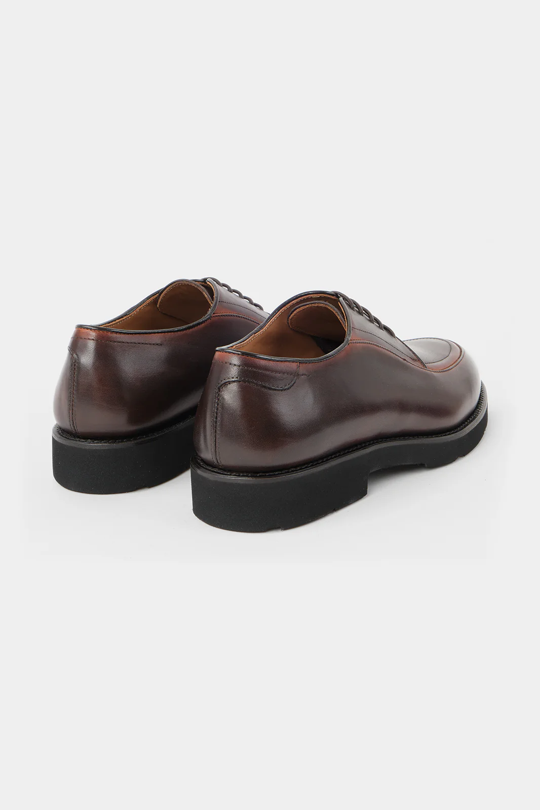 Souliers à lacets patiné - Marron - Image 3