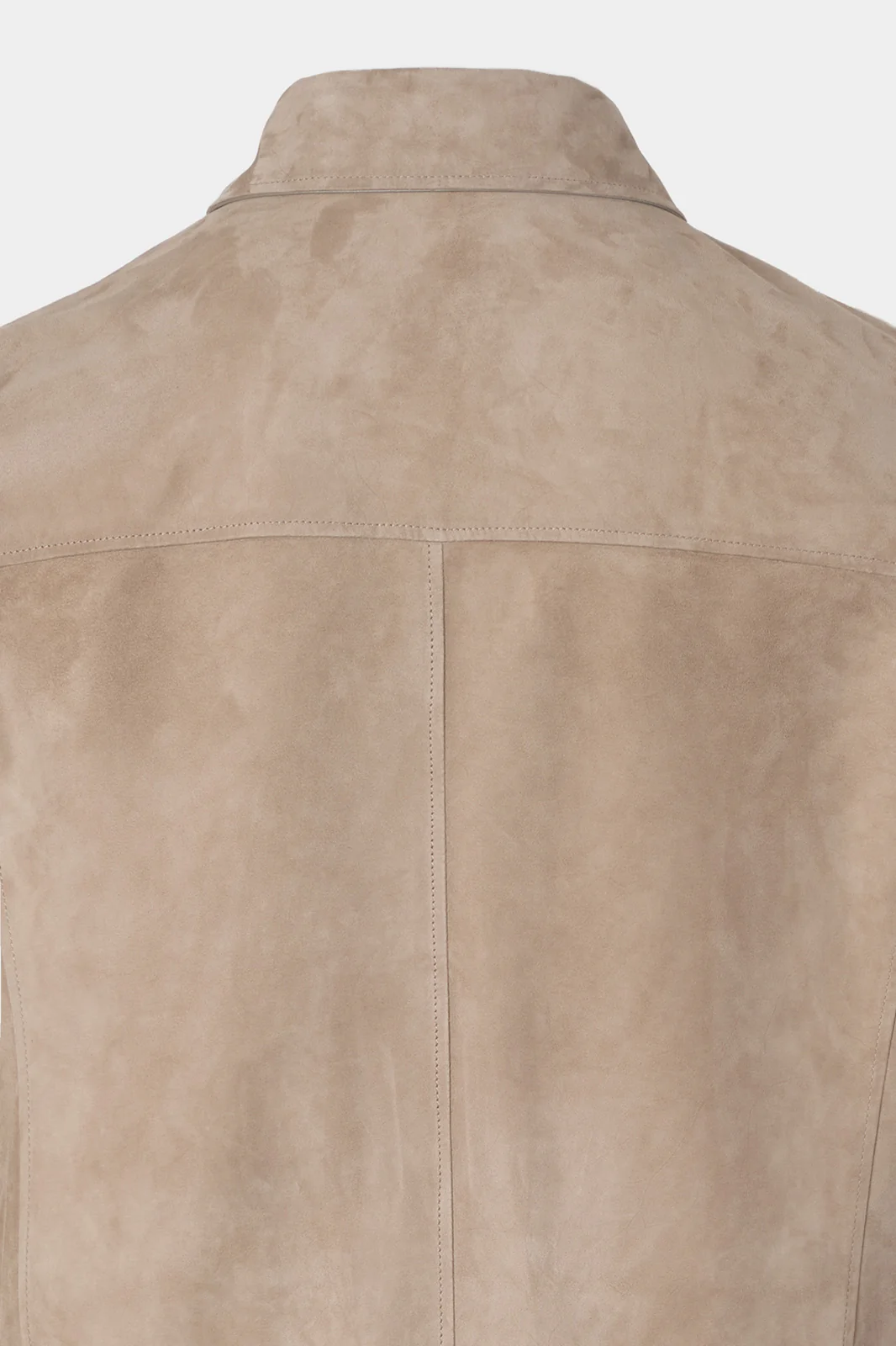 Surchemise en peau - Taupe - Image 6