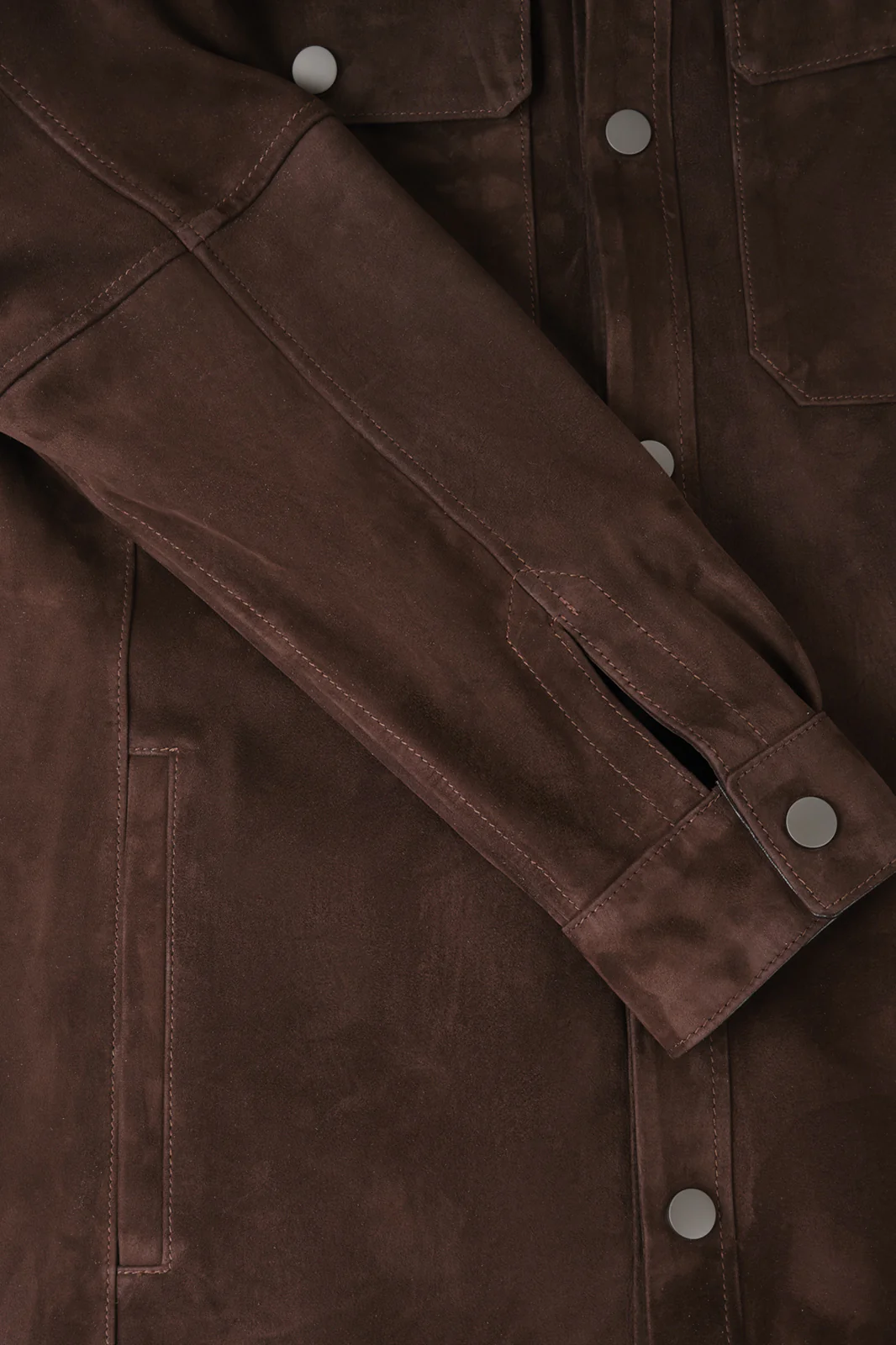 Surchemise en peau - Marron - Image 3