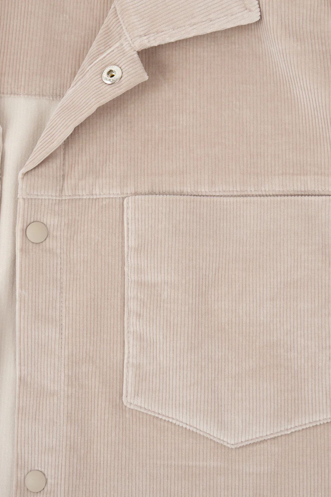 Surchemise velours côtelé - Beige - Image 3