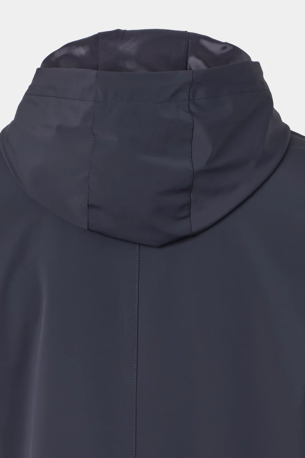 Veste bi-matière à capuche - Marine - Image 5