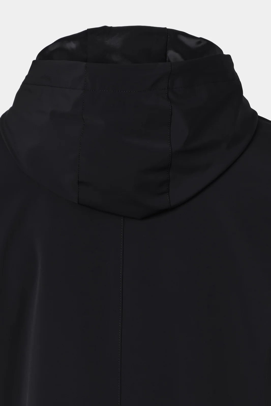 Veste bi-matière à capuche - Noir - Image 5