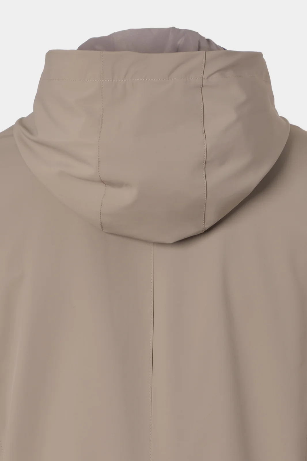 Veste bi-matière à capuche - Noisette - Image 5